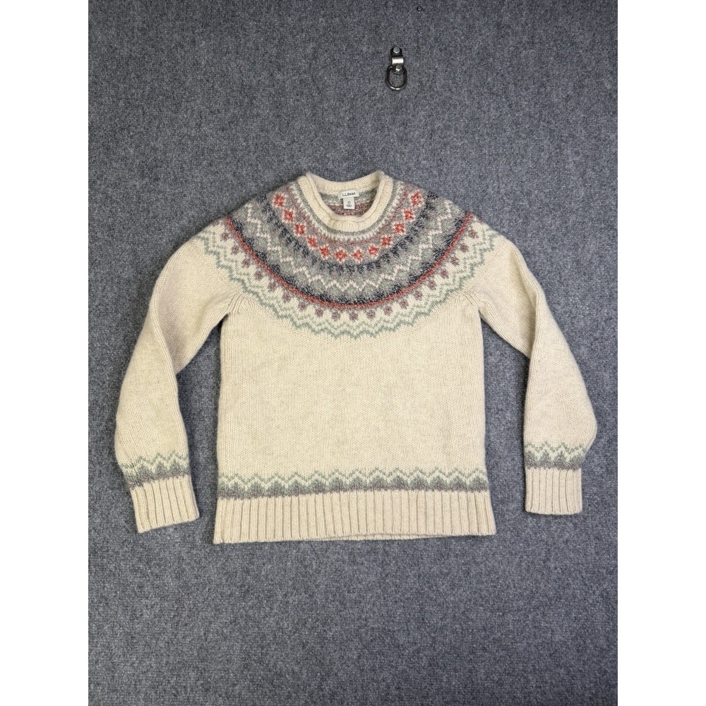 Women's L.L. Bean 505968 100% Lambs Wool Knit Sweater Size XS Petite Pullover